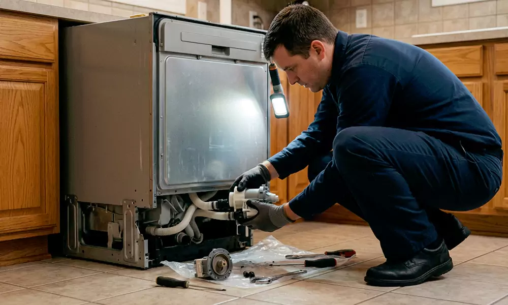 Dishwasher Pump Replacement in Canton, MA