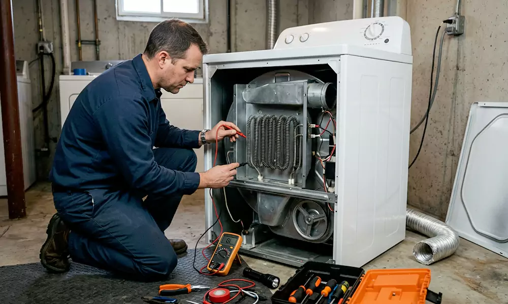 Dryer Not Heating Repair in Canton, MA