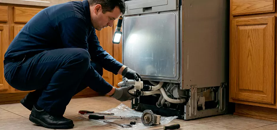 Dishwasher Drain Hose Repair in Canton