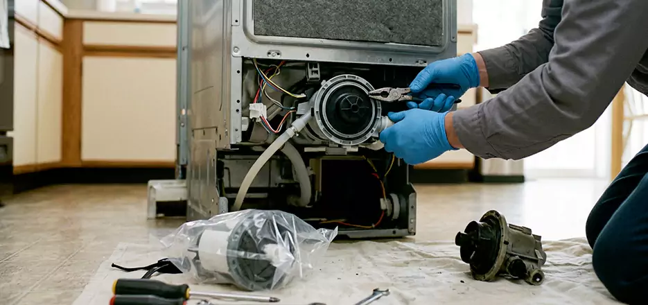 Dishwasher Motor Pump Replacement in Canton