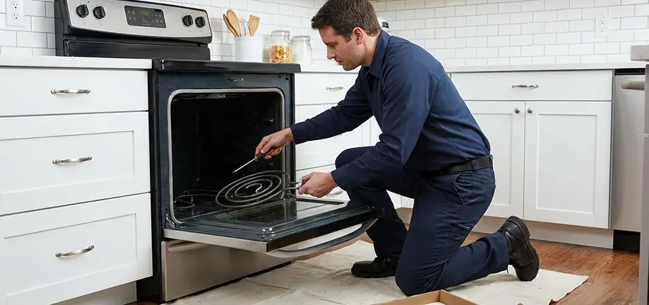 Oven Lower Heating Element Replacement in Canton