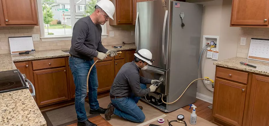 Propane Refrigerator Installation in Canton